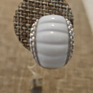 Judith Ripka White Agate Sculpted Earrings
